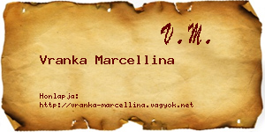 Vranka Marcellina névjegykártya